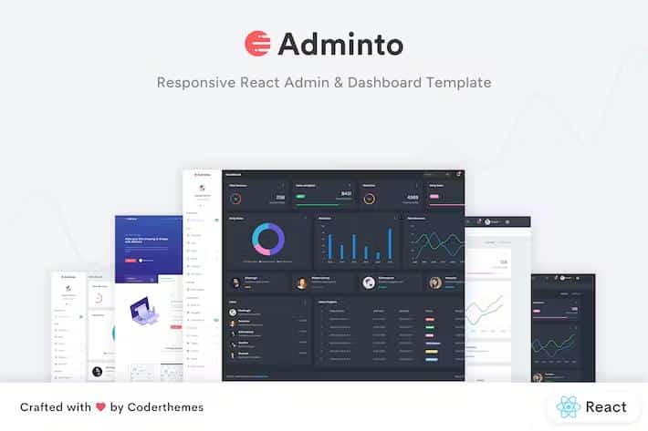 Adminto – React Admin & Dashboard Template Latest Version