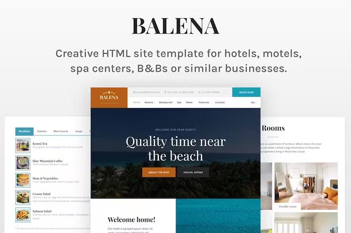 Balena – Hotel HTML Site Template Latest Version