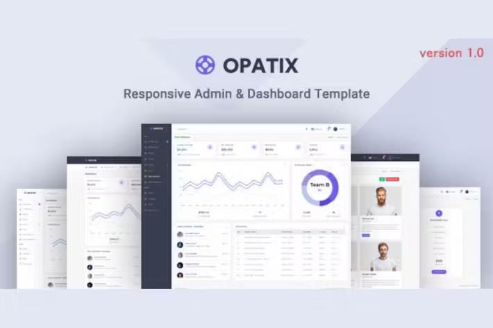 Bootstrap Admin & Dashboard Template – Opatix Latest Version