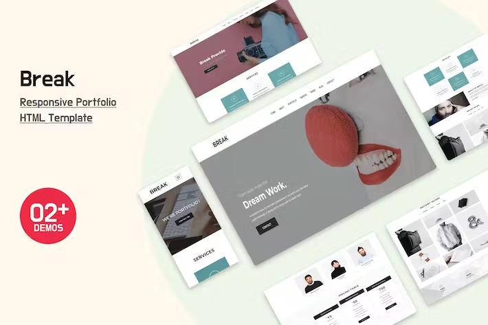 Break – Responsive Portfolio HTML Template Latest Version