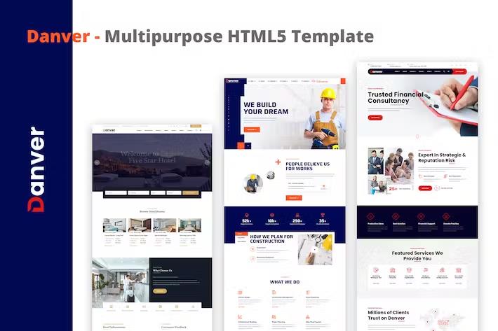 Danver – Multipurpose HTML5 Template Latest Version