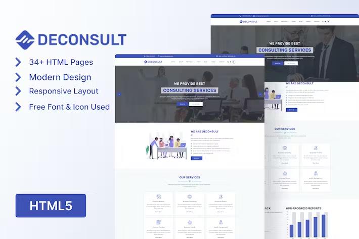 Deconsult – Business Consulting Template Latest Version