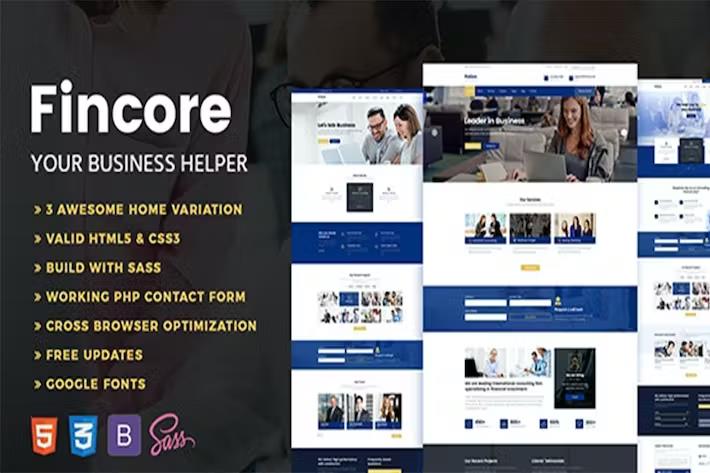 Fincore – Consulting & Business Template Latest Version