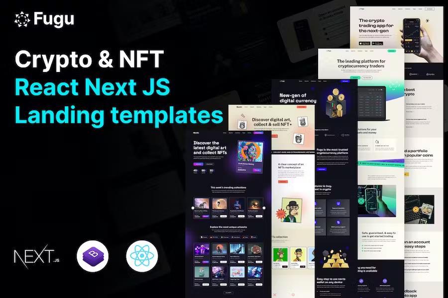 Fugu – NFT & Crypto React Next js Template Latest Version