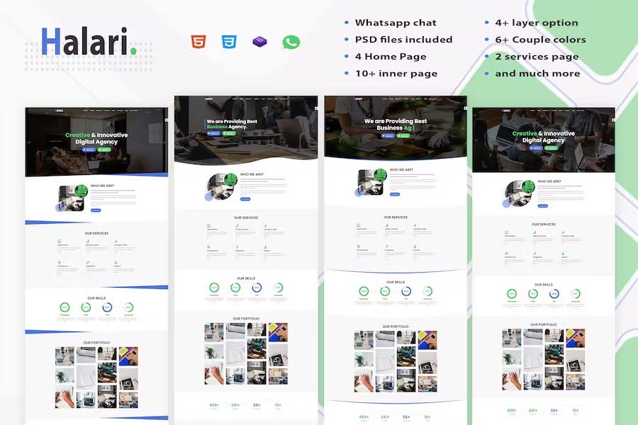 Halari – Business Agency Consulting HTML Template Latest Version