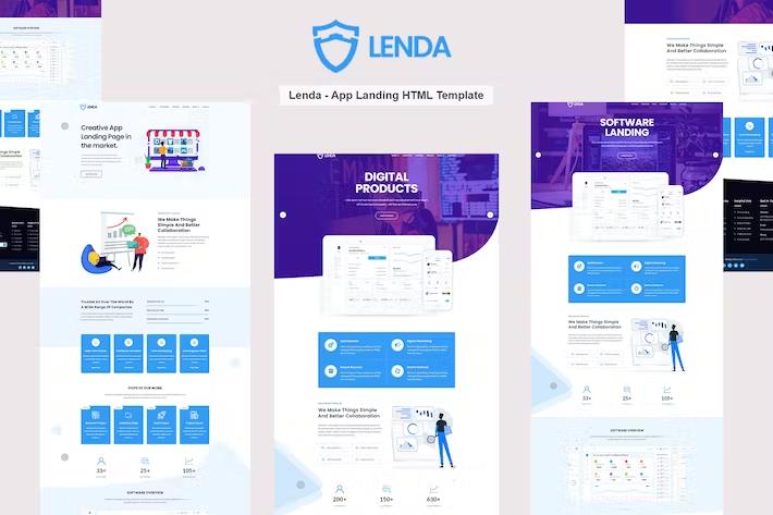 Lenda – App Landing HTML Template Latest Version