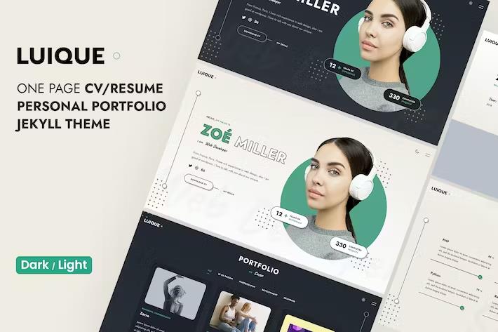 Luique – Personal Portfolio/CV Resume Jekyll Theme Latest Version