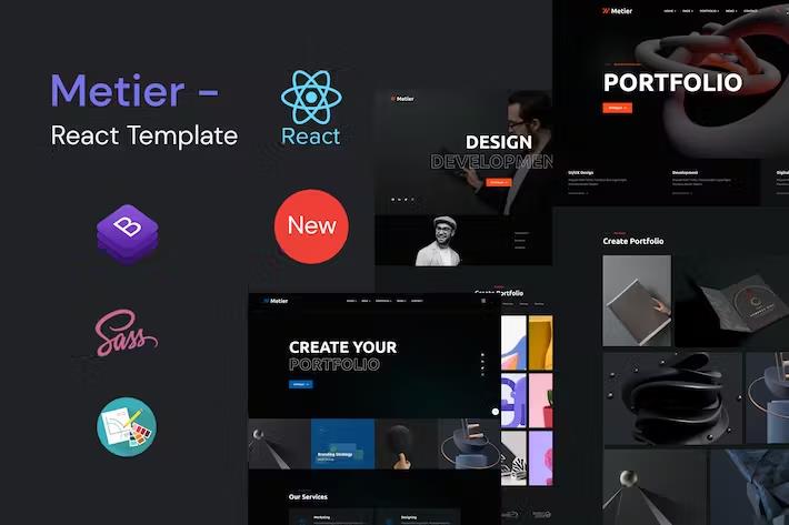 Metier – Personal Portfolio React Template Latest Version