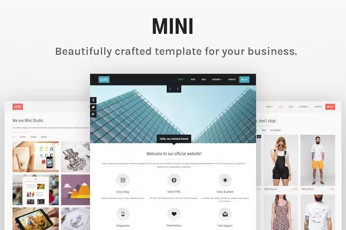 Mini – Unique HTML5 Template Latest Version