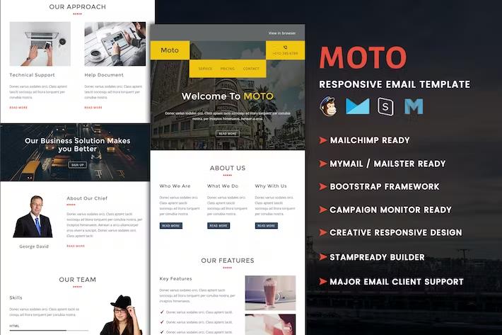 Moto – Multipurpose Responsive Email Template Latest Version