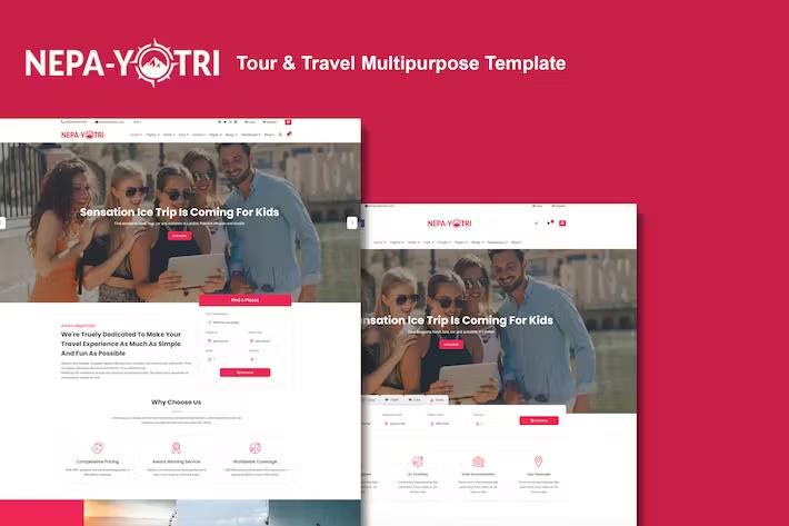 Nepayatri – Tour & Travel Multipurpose Template Latest Version