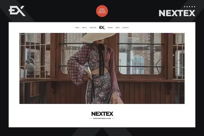 Nextex – One Page Photography Portfolio Template Latest Version