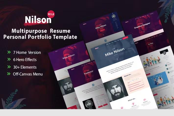 Nilson – Personal Portfolio HTML Theme Latest Version