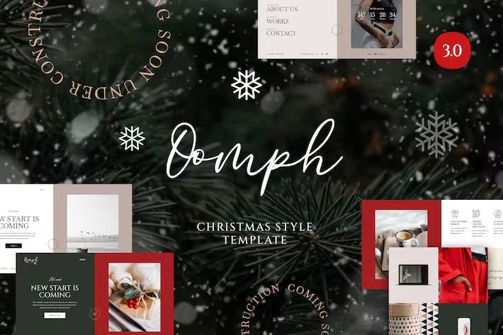 Oomph – Christmas Style One Page Template Latest Version