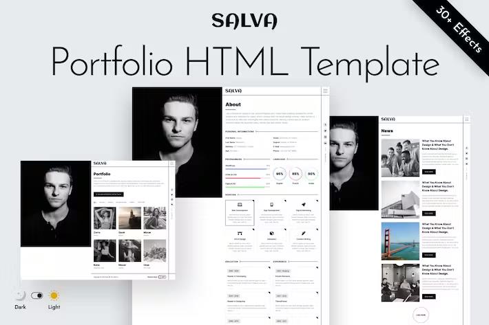 Personal Portfolio Html Template – Salva Latest Version