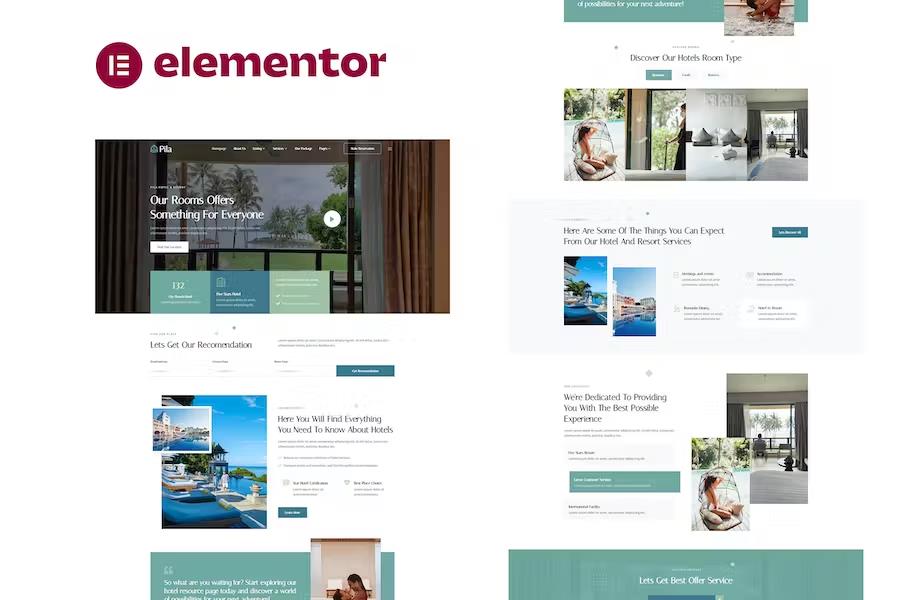 Pila – Hotel & Resort Elementor Template Kit Latest Version