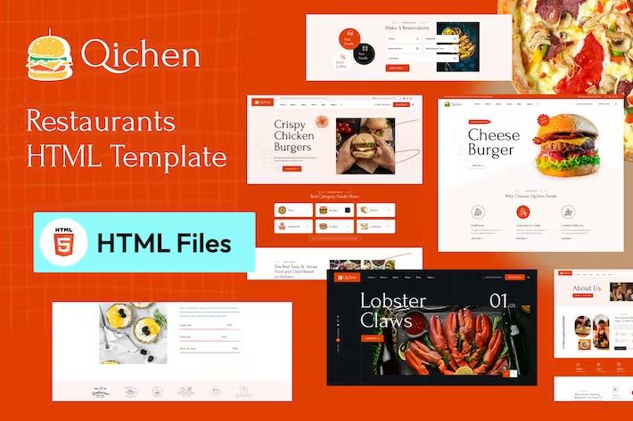 Qichen – Fast Food & Restaurant HTML Template Latest Version