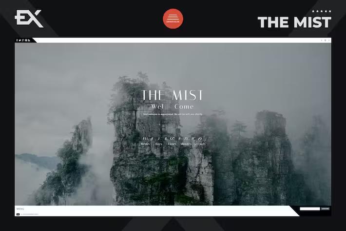 The Mist – Responsive Coming Soon Page Latest Version