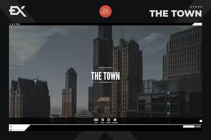 The Town – Responsive Coming Soon Page Latest Version