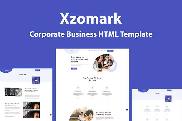 Xzomark – Corporate Business HTML Template Latest Version