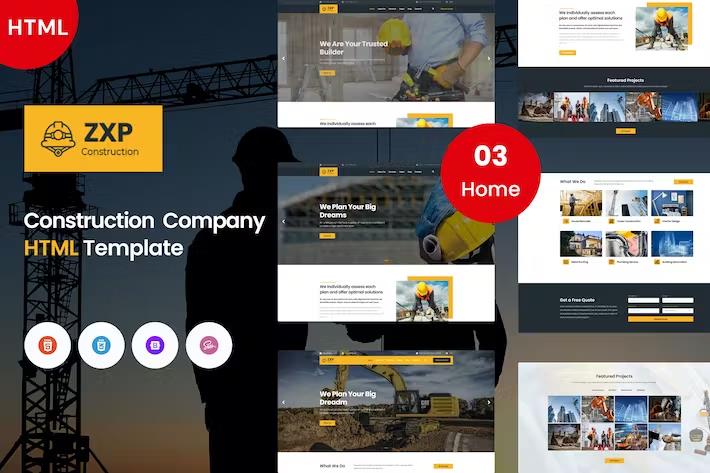 ZXP – Construction & Business Template Latest Version