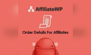 AffiliateWP Order Details For Affiliates