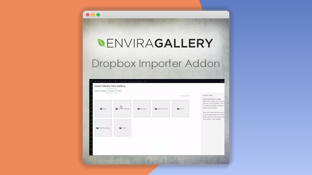 Envira Gallery – Dropbox Importer Addon 1.3.6