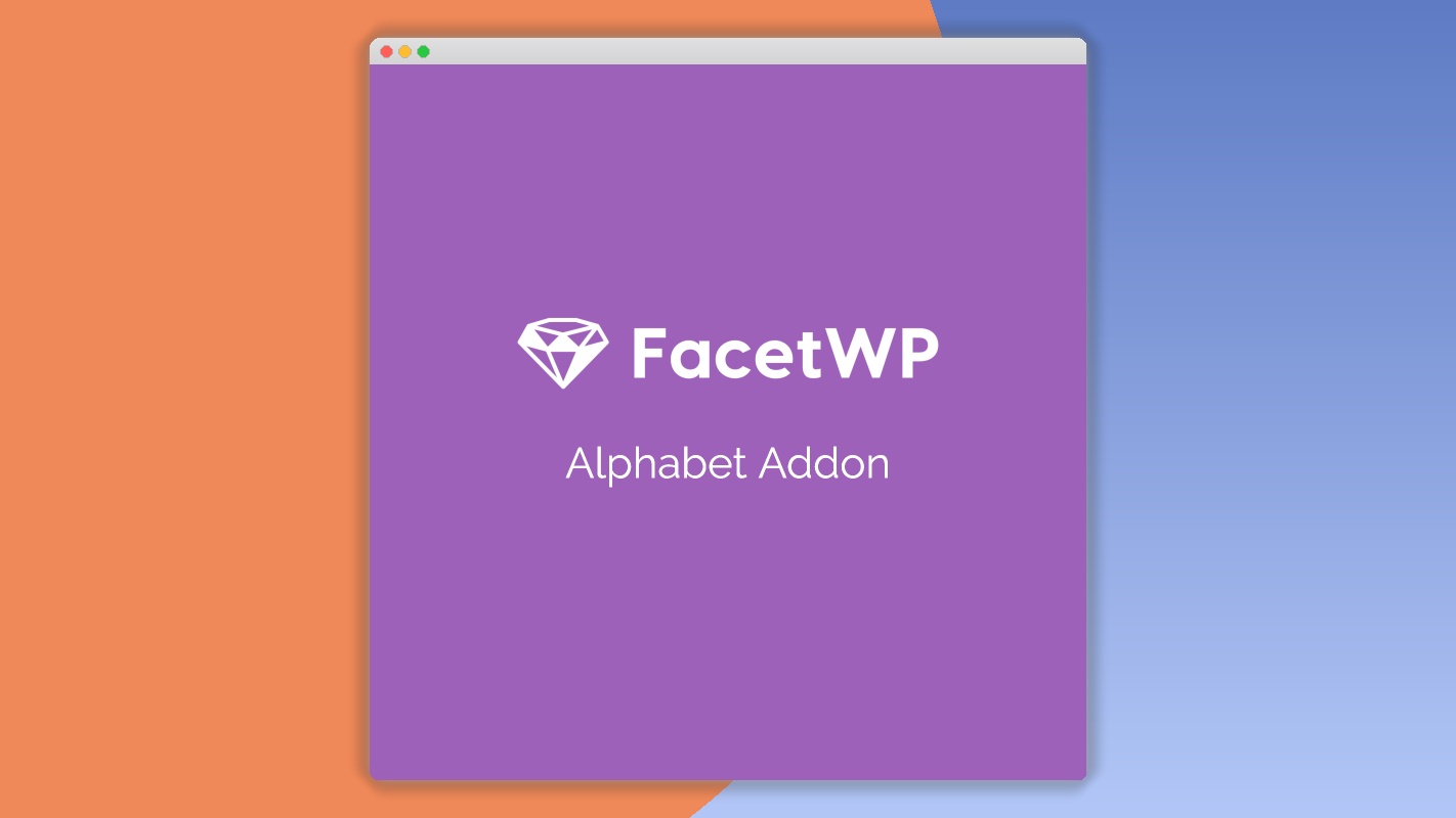 FacetWP Alphabet Add-On 1.4