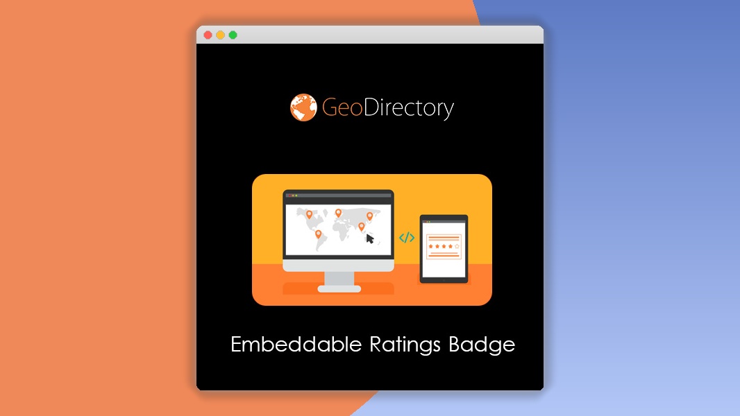 GeoDirectory Embeddable Ratings Badge 2.3.4