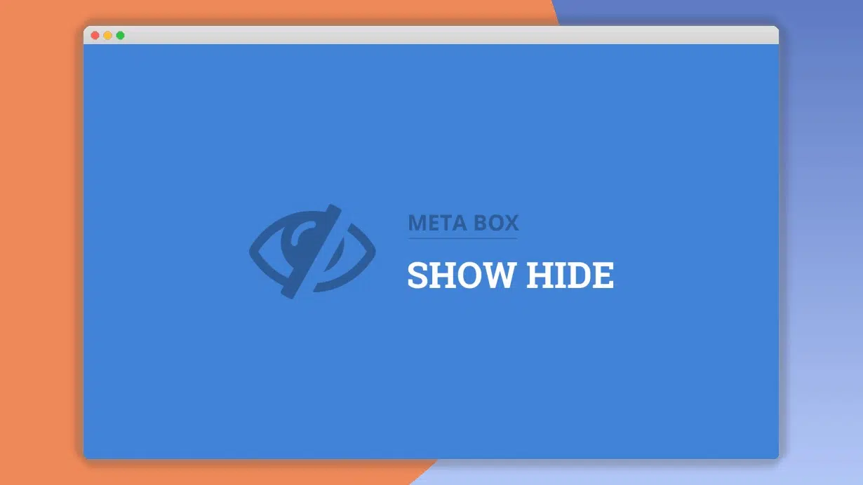 Meta Box Show Hide 1.3.1